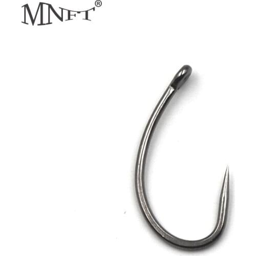 MNFT 50Pcs High Carbon Steel Non-stick Coating Carp Fishing Hook Barbless Saltwater Fresh Water Fishing Hooks 6# 8# 10# 4# non-b