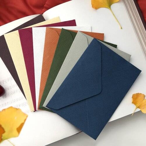 New 50pcs/pack C6 Retro Hemp Texture Western Envelopes for Wedding Party Invitation Greeting Cards Gift Envelopes Customized