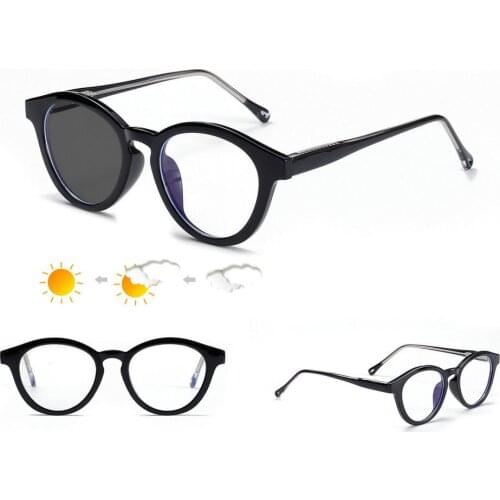 Men round Sunglasses Photochromism Reading Glasses Female women Presbyopia Hyperopia Glasses Women With Box NX