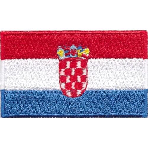 Embroidery patch Croatia flag emblem stickers of good quality, welcome to welcome customization and wholesale DIY logo