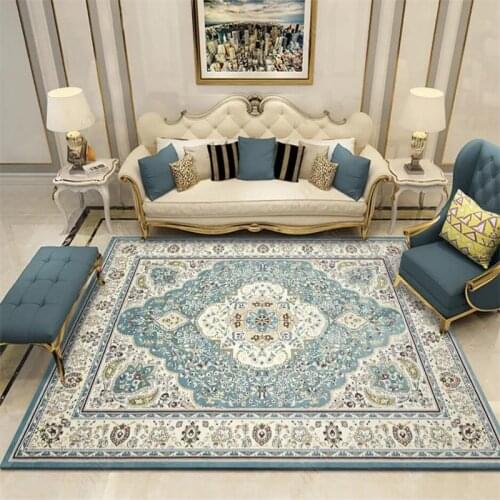 Persian Style Large Area Rug Abstract Flower Art Carpets For Living Room Bedroom Anti-Slip Floor Mat Home Decor Study Room Carpe