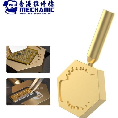 MECHANIC Pure Copper Soldering Iron Tip Heating Platform for iPhone A8/A9/A10/A11/A12/A13/A14 CPU Chip Glue Removal Repair Tools