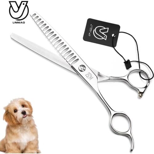 Professional Stainless Steel 7 inch High-end Pet dog Grooming Scissors thinning shears Thinning House Pet Hairdressing Scissors