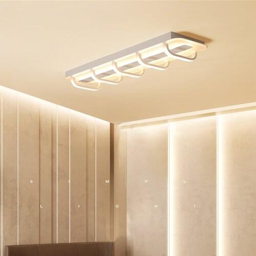 LED ceiling lamps Nordic Creative Acrylic Tunnel Aisle Light Corridor Office Indoor Lighting RC Dimmable Pendant light
