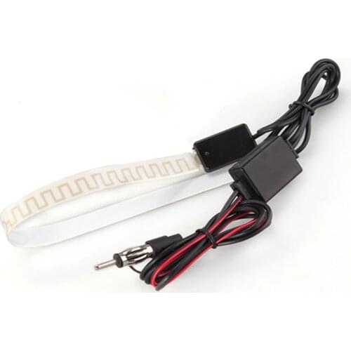 Car Truck Universal Hidden Windshield AM FM Radio Antenna 12V Black