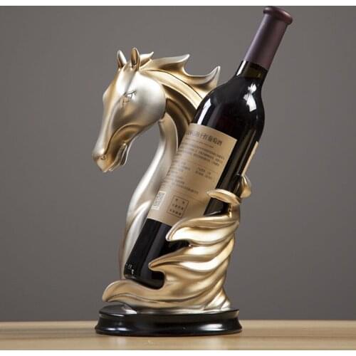 Ancient Horse Model Horse Wine Holder Living Room Decoration Home Delivery Frunishings Retro Wine Rack Artware