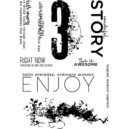 Wonderful Clear Stamp for Scrapbooking Transparent Silicone Rubber DIY Photo Album Decor 011