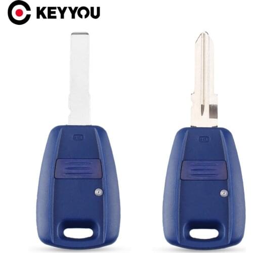 KEYYOU Replace ID48/T5 Chip For Fiat Key Case SIP22/GT15R Blank Shell Fit For Fiat 500 Ducato Transponder Uncut Blade