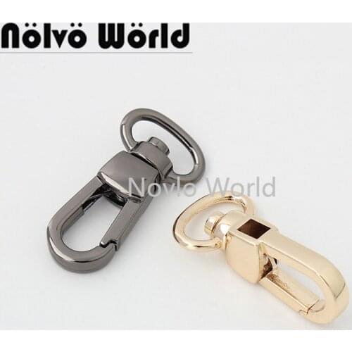5-20-100 pieces 4 colors 36*13mm 1/2" round snap hook clasp clip swivel for purse chain hanger bag accessories
