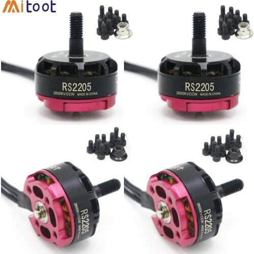 4set/lot Mitoot RS2205 2300KV 2600KV Brushless Motor 2 CW 2 CCW for Rc QAV200 210 250 FPV Quad Racing QAV R180 220 260