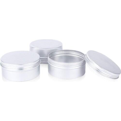 25ml Pot Aluminum Cosmetic Containers metal box black transparent metal Box 50 PCS