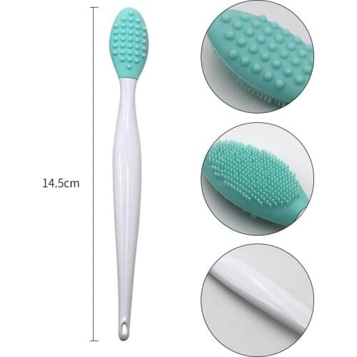 30pcs Facial Cleanser Double Side Silicone Blackhead Acne Removal Exfoliating Nose Cleaning Massage Brush Beauty Skin Cre Tool