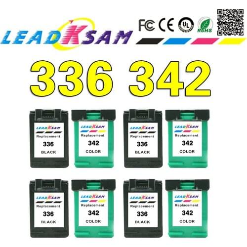4set Ink Cartridge compatible for hp 336 342 Replace for hp336 hp342 Deskjet 5440 PSC1510 Photosmart 1500 C3100 C3180 D5420 6310