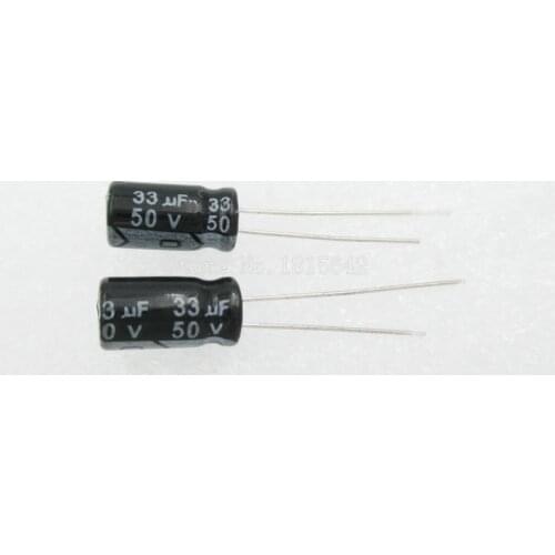 20PCS/LOT 33uF 50V Aluminum electrolytic capacitor 6.3*11 Electrolytic Capacitor 50v 33uf