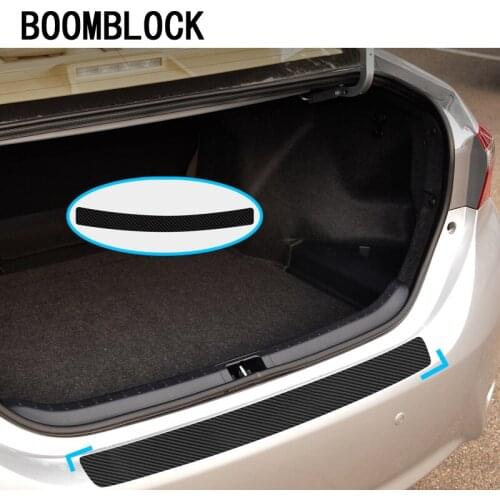 Car Styling Carbon Fiber 3D Stickers For Ford Focus 2 3 Audi A3 BMW E46 E90 Mini Cooper Renault Alfa Romeo Opel Trunk Strips