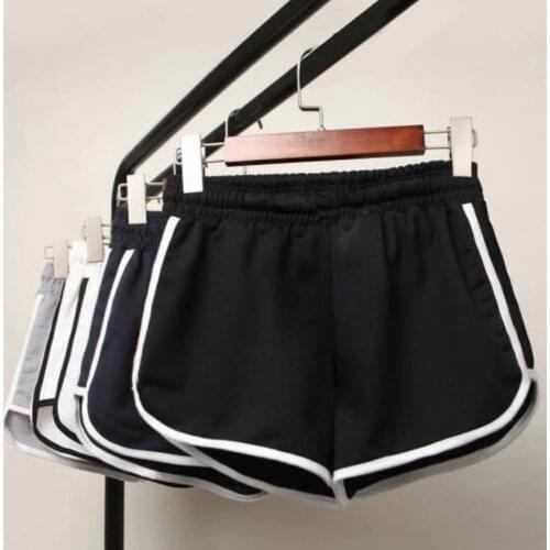 Big Size 2020 Summer Women ladeis fashion clothings casual solid shorts high elastic waisted fitness casual shorts
