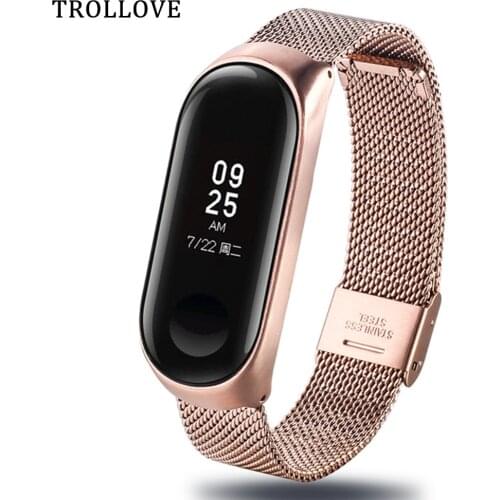 Bracelet for Xiaomi Mi Band 3 Watch Metal Wrist Strap For xiaomi mi band 4 Wristbands Miband 3 Stainless Steel Replacement Strap
