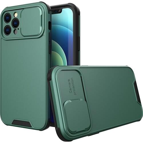 Luxury Camera Lens Protection Phone Case For iPhone 11 Pro 12 Pro Max X XR XS Max 7 8 Plus Solid Color Shockproof Hard PC Cover