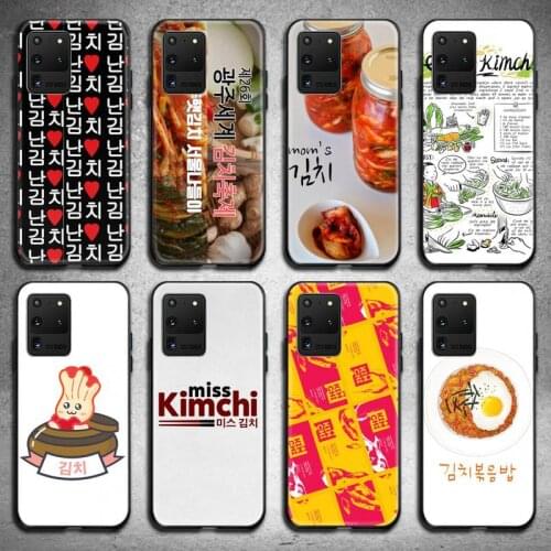 HOTCASHOP Korean cuisine kimchi Phone Case for Samsung S20 plus Ultra S6 S7 edge S8 S9 plus S10 5G lite 2020