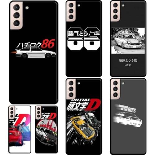 Japan Anime Initial D Car Phone Case For Samsung Galaxy S21 S20 Ultra Note 20 Note 10 S8 S9 S10 Plus S20 FE Cover