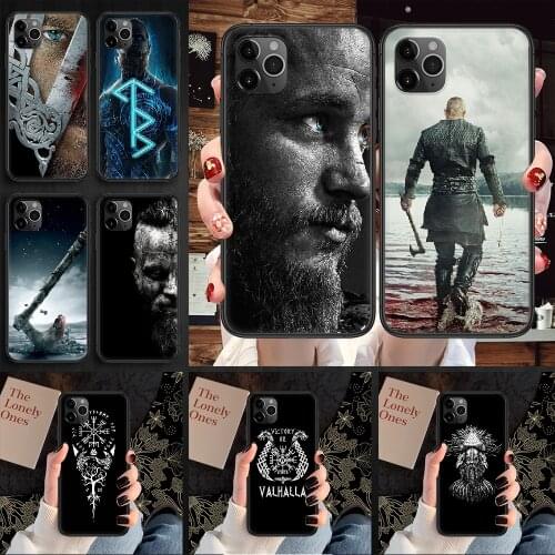 Vikings TV Phone Case Cover Hull For iphone 5 5s se 2 6 6s 7 8 12 mini plus X XS XR 11 PRO MAX black 3D cell cover tpu prime