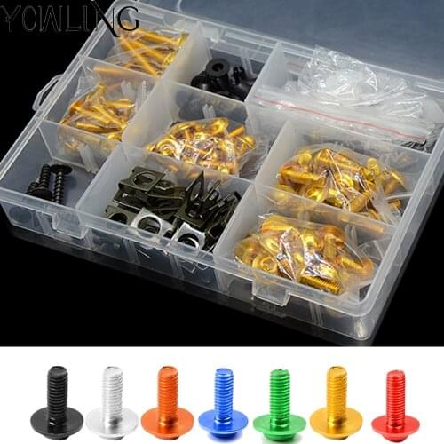 For SUZUKI GSF1200 Bandit GSF 1200 BANDIT 2001 2002 2003 2004 2005 2006 Full Fairing Bolts Kit Speed Nuts Motorcycle Side Screws