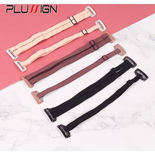 Simple Use Doulbe Lifed Eyes Band With Clips Black Blonde Brown Elasic Band With Adjustable Hook Magic Hair Strech Band