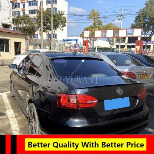 UBUYUWANT For Volkswagen Sagitar Jetta High Quality ABS Plastic Primer Color Car Tail Trunk Wing ROOF Spoiler 2011-2014