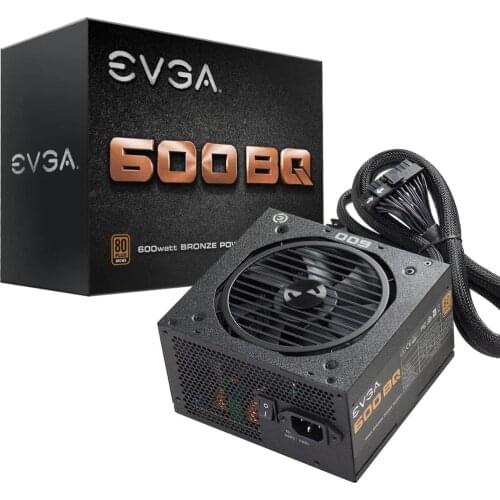 EVGA 110-BQ-0600-K6 600 80+ Bronze Certified 600W, Semi Modular, FDB Fan, 3 Year Warranty, Power Supply