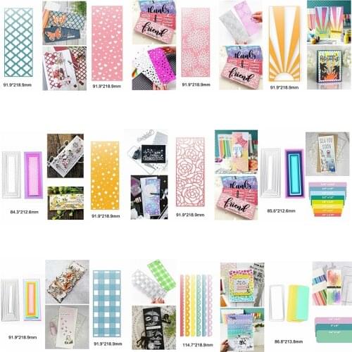 Lace Hollowed Sun Flower Lattice Square Layered Metal Cutting Dies Scrapbook Craft New Stencils Die Cut Decorate Cards Handmade