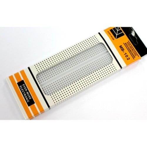5PCS MB102 MB-102 Prototype Breadboard 830 Point Solderless PCB Bread Board Test Develop DIY kit experimental connecting board