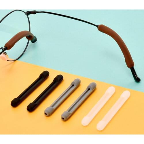 Soft Anti Slip Ear Hook Eyeglass Eyewear Accessories Eye Glasses Silicone Grip Temple Tip Holder Spectacle Eyeglasses Grip
