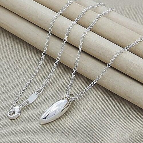 New Classic Design 925 Silver Necklace Pendant Charm Jewelry Chain Necklaces For Women Men Best Gift