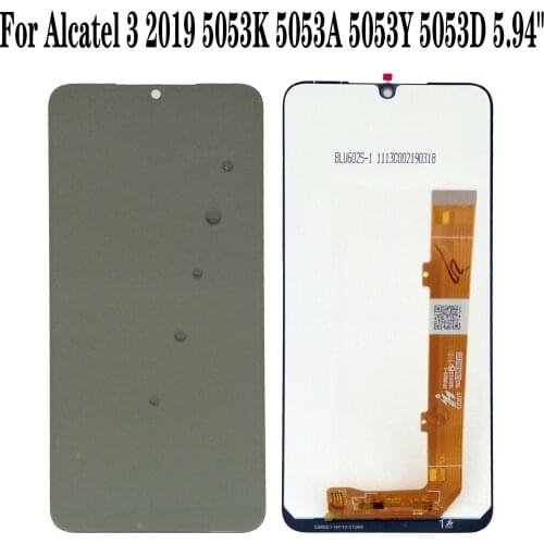 Original New For Alcatel 3 2019 5053K 5053A 5053Y 5053D LCD Display Touch Screen