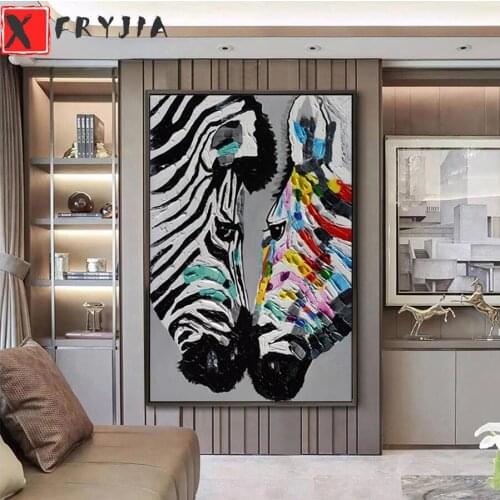 Full square Round drill Diamond embroidery animal zebra portrait art 5D DIY diamond Painting Cross Stitch Rhinestone Mosaic