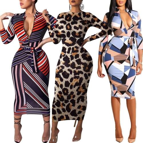 Sexy fashion multicolor dress