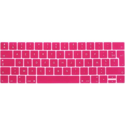 EU French Language AZERTY Silicone Keyboard Cover Skin for Macbook Pro Retina 13 15 TOUCHBAR 2016 Models A1706 A1707