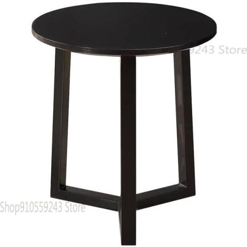 Nordic Coffee Table Black Side Table Corner Table Sofa Matching Side Cabinet Modern Minimalist Small Round Table Wooden Table Fa