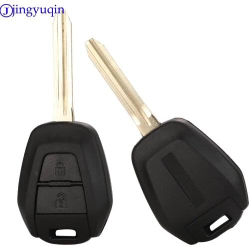 Jingyuqin 10ps Replacement 2 Buttons Car Key Case Shell Fob For Isuzu D-max Ignition Cover