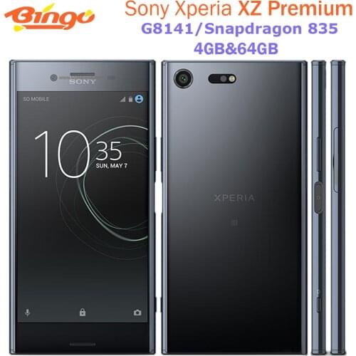 Sony Xperia XZ Premium G8141 Android Mobile phone 4G LTE 5.46" Octa core Snapdragon 835 4GB&64GB 19MP&13MP NFC Fingerprint