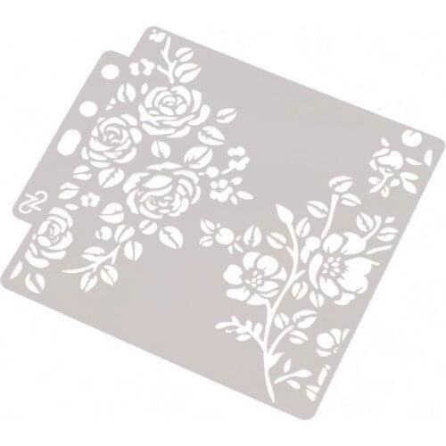 Stencils Template Painting Scrapbooking Embossing Stamping Album Card DIY Flower