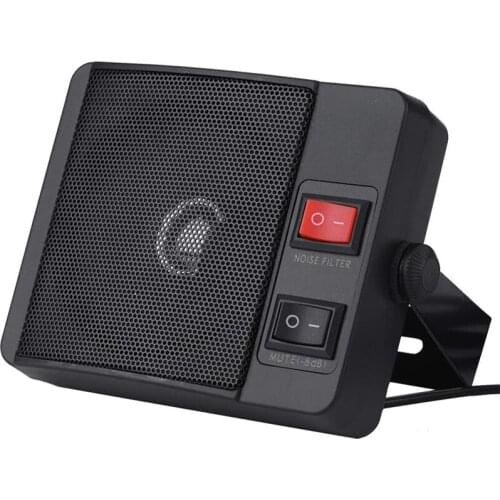 TS-750 External Speaker for Walkie Talkie 11W Noise Cancelling External CB Scanner Speaker for Two Way Car Mobile Radio