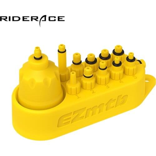10 in 1 Bicycle Universal Hydraulic Bleed Adapters Set Include Oil Funnel MTB Road Bike Disc Brake Bleed Tool Accessories RR7464