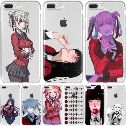 Japanese Anime Kakegurui Jabami Yumeko TPU Soft Silicone Phone case For iPhone XS 6 7 8 Plus SE 11 12 Mini Pro Max Fundas Coque