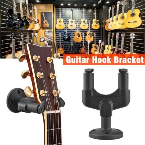 1 Pc Electric Guitar Wall Hanger Holder Stand Rack Hook Mount for All Size Guitars Universal String Instruments Holder