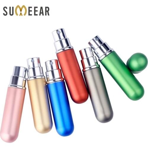 20pcs 5ml Mini Refillable Portable Perfume Bottle &Travel Aluminum Empty Spray Atomizer Cosmetic Bottle Empty Parfum Bottle