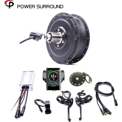 2020Color display Waterproof 48v500w Shengyi Dgw22c Rear Cassette Electric Bike Conversion Kit Brushless Hub Motors EBike system