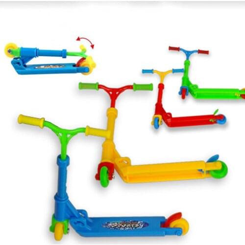 2021 Mini Scooter Two Wheel Scooter Childrens Educational Toys Finger Folding Scooter Fingerboard Skateboard Finger Toys
