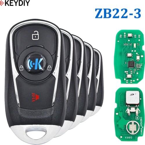 5PCS, KEYDIY ZB Series Universal Smart Key ZB22-3 for KD-X2 Car Key Remote Replacement Fit More than 2000 Models