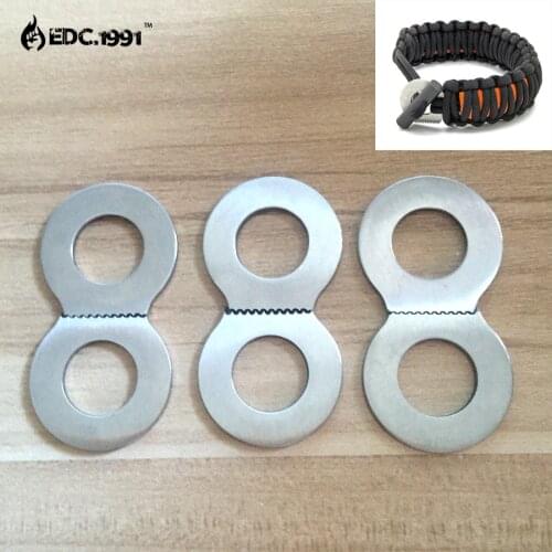 50 PCS EDC GEAR Pocket Military Knife steel Outdoor camping survival tools Camping Mini Key Ring Knife Tool Silver